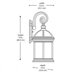 Wentworth 3-Light Medium Rust Outdoor Wall Light Sconce Lantern with Clear Glass by Bel Air Lighting 8 Wentworth 3-Light Medium Rust Outdoor Wall Light Sconce Lantern with Clear Glass by Bel Air Lighting -GlowNest Shop rust bel air lighting outdoor sconces 44181 rt c3 1000