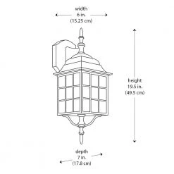 San Gabriel 1-Light Rust Outdoor Wall Light Lantern Sconce with Frosted Glass by Bel Air Lighting -GlowNest Shop rust bel air lighting outdoor sconces 4420 1 rt c3 1000