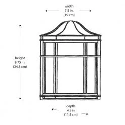Andrews 1-Light Rust Outdoor Wall Light Pocket Sconce Lantern with Frosted Acrylic Shade by Bel Air Lighting -GlowNest Shop rust bel air lighting outdoor sconces 4484 rt c3 1000