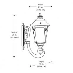 Commons 3-Light Rust Outdoor Wall Light Coach Lantern with Seeded Glass by Bel Air Lighting -GlowNest Shop rust bel air lighting outdoor sconces 5041 rt 77 1000