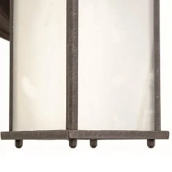 Patrician 1-Light CFL Rust Outdoor Wall Light Sconce Lantern with Frosted Glass by Bel Air Lighting -GlowNest Shop rust bel air lighting outdoor sconces pl 40455 rt 4f 1000