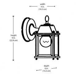 Patrician 1-Light CFL Rust Outdoor Wall Light Sconce Lantern with Frosted Glass by Bel Air Lighting -GlowNest Shop rust bel air lighting outdoor sconces pl 40455 rt 77 1000