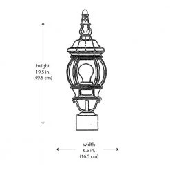 Parsons 1-Light Rust Outdoor Lamp Lantern Mount with Clear Glass by Bel Air Lighting -GlowNest Shop rust bel air lighting post lanterns 4060 rt 77 1000