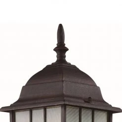 San Gabriel 1-Light Rust Outdoor Lamp Post Lantern Mount with Frosted Glass by Bel Air Lighting 11 San Gabriel 1-Light Rust Outdoor Lamp Post Lantern Mount with Frosted Glass by Bel Air Lighting -GlowNest Shop rust bel air lighting post lanterns 4421 rt 4f 1000