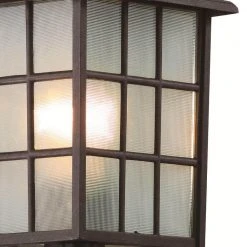 San Gabriel 1-Light Rust Outdoor Lamp Post Lantern Mount with Frosted Glass by Bel Air Lighting 10 San Gabriel 1-Light Rust Outdoor Lamp Post Lantern Mount with Frosted Glass by Bel Air Lighting -GlowNest Shop rust bel air lighting post lanterns 4421 rt c3 1000