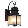 Santa Ines 2-Light Weathered Bronze Outdoor Wall Light Sconce Lantern with Seeded Glass by Bel Air Lighting -GlowNest Shop weather bronze bel air lighting outdoor sconces 45631 wb 64 1000