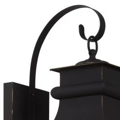 Santa Ines 2-Light Weathered Bronze Outdoor Wall Light Sconce Lantern with Seeded Glass by Bel Air Lighting -GlowNest Shop weather bronze bel air lighting outdoor sconces 45631 wb c3 1000