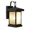 Santa Cruz 1-Light Weathered Bronze Outdoor Wall Light Sconce Lantern with Seeded Glass by Bel Air Lighting -GlowNest Shop weather bronze bel air lighting outdoor sconces 45640 wb 64 1000