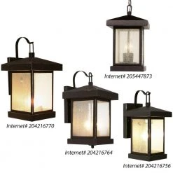 Santa Cruz 2-Light Weathered Bronze Outdoor Wall Light Sconce Lantern with Seeded Glass by Bel Air Lighting -GlowNest Shop weather bronze bel air lighting outdoor sconces 45641 wb a0 1000
