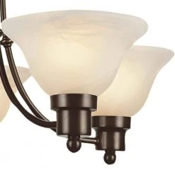 Perkins 5-Light Weathered Bronze Chandelier with Marbleized Glass Shades by Bel Air Lighting -GlowNest Shop weathered bronze bel air lighting chandeliers 6545 wb c3 1000