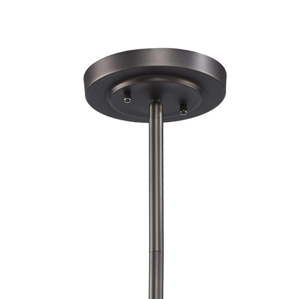 Performance 3-Light Weathered Bronze Hanging Kitchen Island Pendant Light with Metal Shades by Bel Air Lighting 11 Performance 3-Light Weathered Bronze Hanging Kitchen Island Pendant Light with Metal Shades by Bel Air Lighting - Image 9