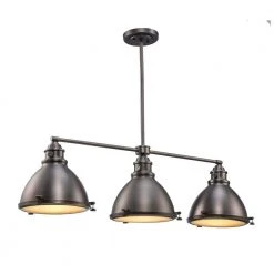 Performance 3-Light Weathered Bronze Hanging Kitchen Island Pendant Light with Metal Shades by Bel Air Lighting 16 Performance 3-Light Weathered Bronze Hanging Kitchen Island Pendant Light with Metal Shades by Bel Air Lighting -GlowNest Shop weathered bronze bel air lighting chandeliers pnd 1007 wb c3 1000