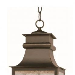 Santa Ines 2-Light Weathered Bronze Hanging Outdoor Pendant Light with Seeded Glass by Bel Air Lighting -GlowNest Shop weathered bronze bel air lighting outdoor pendant lights 45633 wb 4f 1000