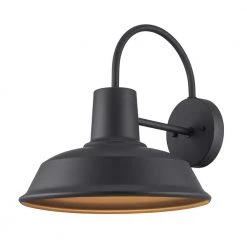 Tacoma 1-Light Weathered Bronze Barn Farmhouse Outdoor Wall Light Sconce by Bel Air Lighting