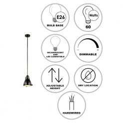 Performance 1-Light Weathered Bronze Hanging Mini Kitchen Pendant Light with Metal Shade by Bel Air Lighting -GlowNest Shop weathered bronze bel air lighting pendant lights pnd 1004 wb 40 1000