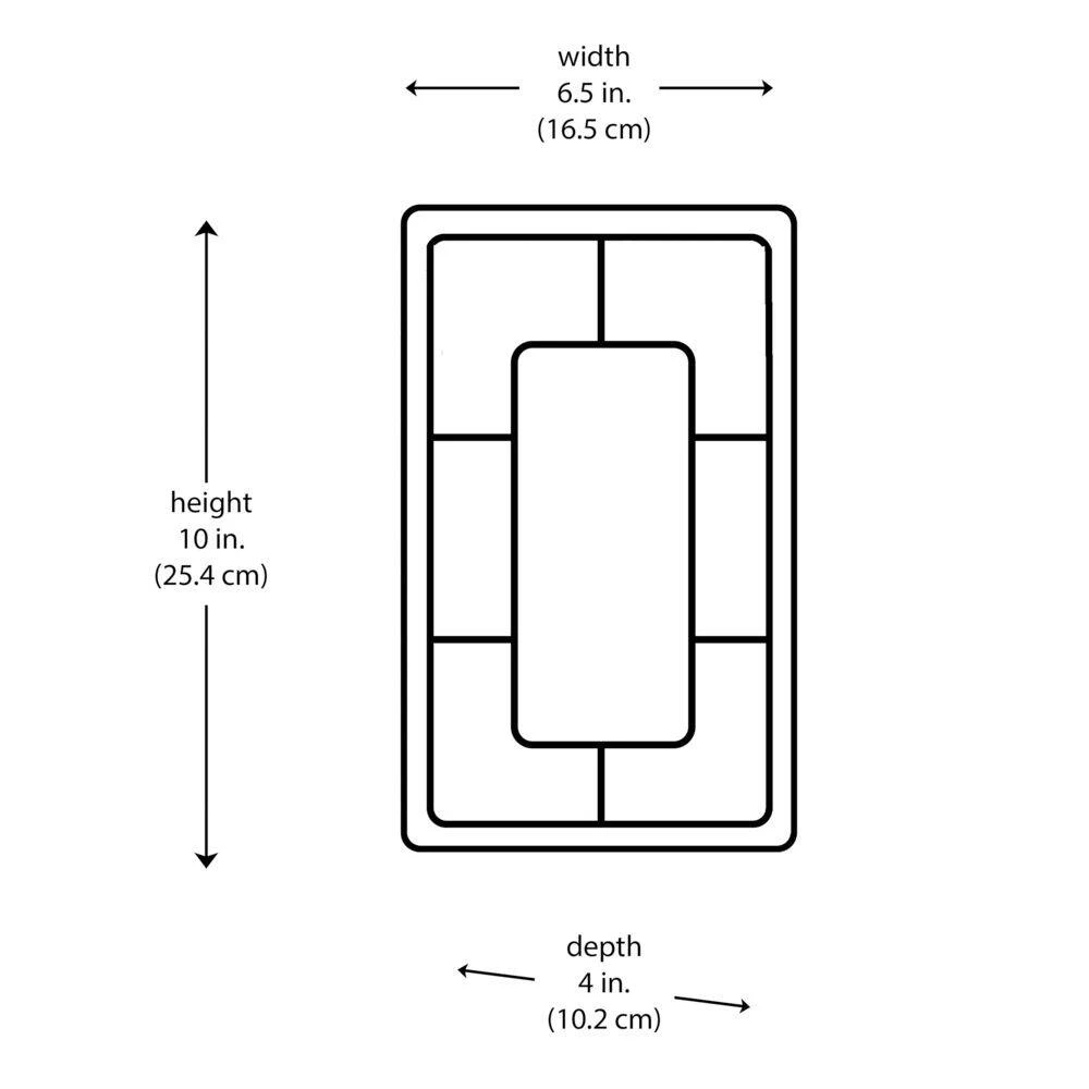 Walker 10 in. 1-Light White Rectangular Bulkhead Outdoor Wall Light with Ribbed Acrylic Shade by Bel Air Lighting 5 Walker 10 in. 1-Light White Rectangular Bulkhead Outdoor Wall Light with Ribbed Acrylic Shade by Bel Air Lighting - Image 3