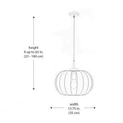 1-Light White Globe Hanging Kitchen Pendant Light with Cotton Mesh Shade by Bel Air Lighting -GlowNest Shop white bel air lighting chandeliers pnd 969 c3 1000