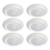 7.5 in. White Integrated LED Flush Mount Kitchen Ceiling Light Fixture (6-Pack) by Bel Air Lighting -GlowNest Shop white bel air lighting flush mount lights 13wdbmz wh 64 1000