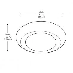 7.5 in. White Integrated LED Flush Mount Kitchen Ceiling Light Fixture (6-Pack) by Bel Air Lighting -GlowNest Shop white bel air lighting flush mount lights 13wdbmz wh 77 1000