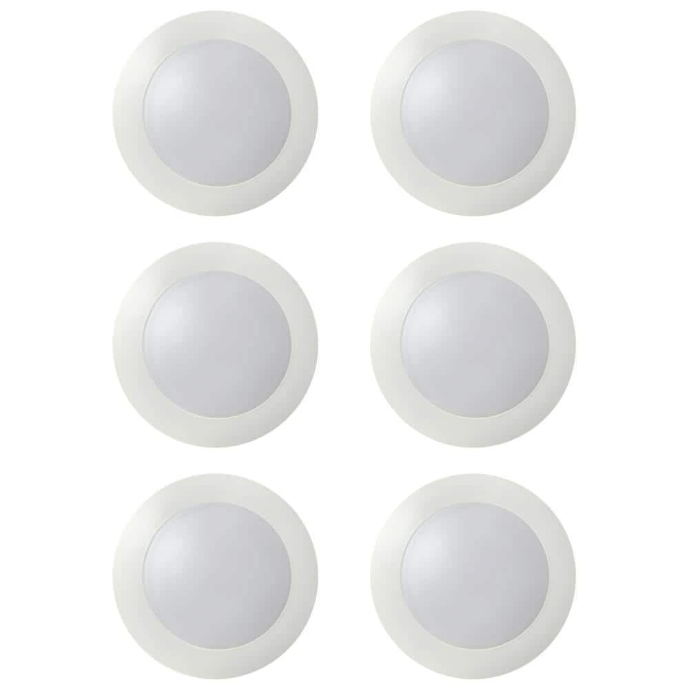 7.5 in. White Integrated LED Flush Mount Kitchen Ceiling Light Fixture (6-Pack) by Bel Air Lighting 6 7.5 in. White Integrated LED Flush Mount Kitchen Ceiling Light Fixture (6-Pack) by Bel Air Lighting - Image 5