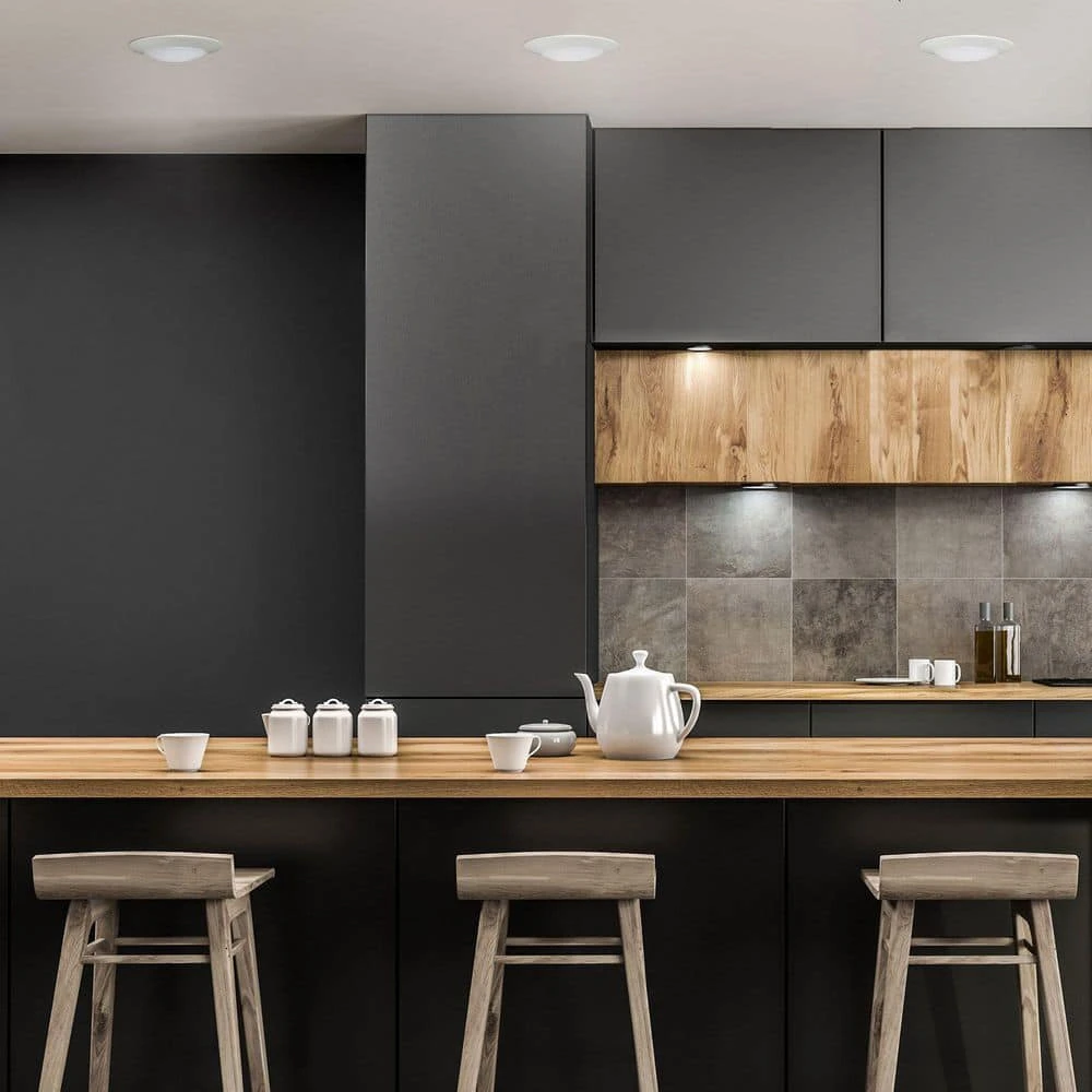 7.5 in. White Integrated LED Flush Mount Kitchen Ceiling Light Fixture (6-Pack) by Bel Air Lighting 3 7.5 in. White Integrated LED Flush Mount Kitchen Ceiling Light Fixture (6-Pack) by Bel Air Lighting - Image 2