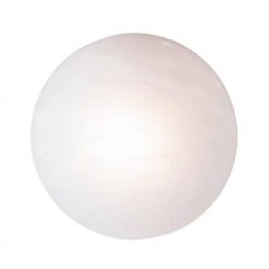 Dash 6 in. 1-Light White Flush Mount Kitchen Ceiling Light Fixture with Marbleized Glass by Bel Air Lighting -GlowNest Shop white bel air lighting flush mount lights 3607 wh 4f 1000