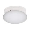 Dash 8 in. 1-Light White Flush Mount Kitchen Ceiling Light Fixture with Opal Glass by Bel Air Lighting