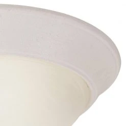 Bolton 12 in. 1-Light White Flush Mount Kitchen Ceiling Light Fixture with Frosted Glass Shade by Bel Air Lighting -GlowNest Shop white bel air lighting flush mount lights 57703 1 wh c3 1000