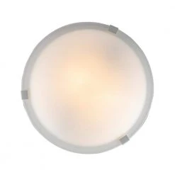 Neptune 12 in. 2-Light White Flush Mount Kitchen Ceiling Light Fixture with Frosted Glass Shade by Bel Air Lighting -GlowNest Shop white bel air lighting flush mount lights 59006 wh 1d 1000