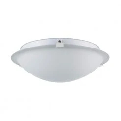 Neptune 12 in. 2-Light White Flush Mount Kitchen Ceiling Light Fixture with Frosted Glass Shade by Bel Air Lighting -GlowNest Shop white bel air lighting flush mount lights 59006 wh 4f 1000