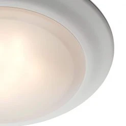 7.5 in. White Integrated LED Ceiling Flush Mount Kitchen Ceiling Light Fixture with Acrylic Shade by Bel Air Lighting 8 7.5 in. White Integrated LED Ceiling Flush Mount Kitchen Ceiling Light Fixture with Acrylic Shade by Bel Air Lighting -GlowNest Shop white bel air lighting flush mount lights led 30016 3 wh c3 1000