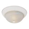Browns 13 in. 2-Light White CFL Flush Mount Kitchen Ceiling Light Fixture with White Marbleized Glass Shade by Bel Air Lighting -GlowNest Shop white bel air lighting flush mount lights pl 13618 wh 64 1000