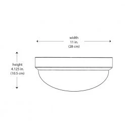 Bliss 11 in. 1-Light White CFL Flush Mount Kitchen Ceiling Light Fixture with Frosted Shade by Bel Air Lighting 8 Bliss 11 in. 1-Light White CFL Flush Mount Kitchen Ceiling Light Fixture with Frosted Shade by Bel Air Lighting -GlowNest Shop white bel air lighting flush mount lights pl 13880 wh 4f 1000