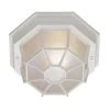 Benkert 11 in. 1-Light White Outdoor Flush Mount Ceiling Light with Frosted Glass by Bel Air Lighting -GlowNest Shop white bel air lighting outdoor flush mount lights 40582 wh 64 1000