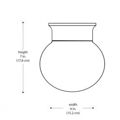 Pershing 6 in. White Outdoor Flush Mount Ceiling Light with Opal Glass Globe Shade by Bel Air Lighting -GlowNest Shop white bel air lighting outdoor flush mount lights 4850 wh c3 1000