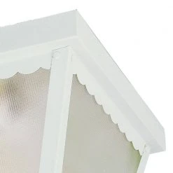 Samantha 1-Light White Outdoor Flush Mount Ceiling Light with Frosted Glass by Bel Air Lighting 8 Samantha 1-Light White Outdoor Flush Mount Ceiling Light with Frosted Glass by Bel Air Lighting -GlowNest Shop white bel air lighting outdoor flush mount lights 4901 wh c3 1000