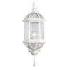 Wentworth 1-Light Large White Outdoor Wall Light Sconce Lantern with Clear Glass by Bel Air Lighting -GlowNest Shop white bel air lighting outdoor sconces 4180 wh 64 1000