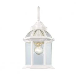 Wentworth 1-Light Small White Outdoor Wall Light Sconce Lantern with Clear Glass by Bel Air Lighting 13 Wentworth 1-Light Small White Outdoor Wall Light Sconce Lantern with Clear Glass by Bel Air Lighting -GlowNest Shop white bel air lighting outdoor sconces 4181 wh c3 1000