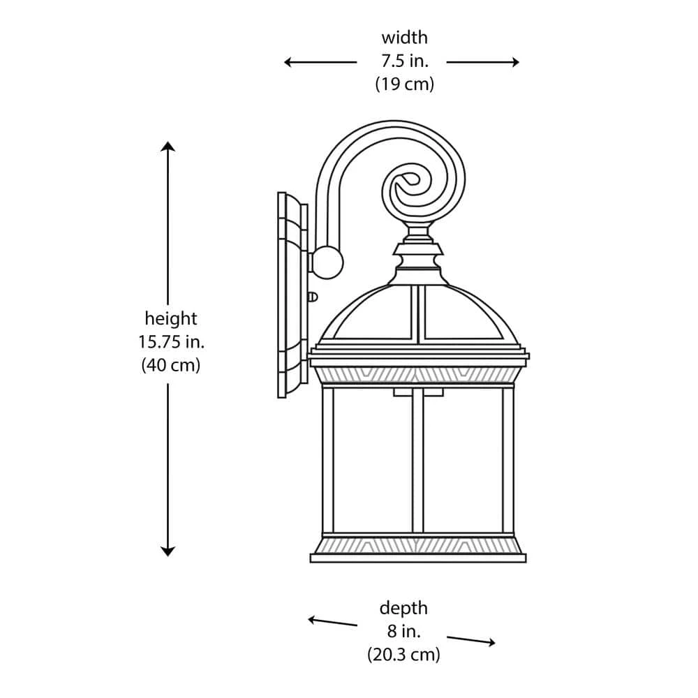 Wentworth 1-Light Small White Outdoor Wall Light Sconce Lantern with Clear Glass by Bel Air Lighting 4 Wentworth 1-Light Small White Outdoor Wall Light Sconce Lantern with Clear Glass by Bel Air Lighting - Image 2