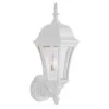 Burlington 1-Light White Outdoor Wall Light Coach Lantern with Clear Glass by Bel Air Lighting 2 Burlington 1-Light White Outdoor Wall Light Coach Lantern with Clear Glass by Bel Air Lighting -GlowNest Shop white bel air lighting outdoor sconces 4502 wh 64 1000