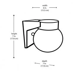 Pershing 1-Light White Outdoor Wall Light Sconce Lantern with Opal Glass Globe Shade by Bel Air Lighting -GlowNest Shop white bel air lighting outdoor sconces 4800 wh c3 1000