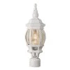 Parsons 1-Light White Outdoor Lamp Post Lantern Mount with Clear Glass by Bel Air Lighting -GlowNest Shop white bel air lighting post lanterns 4060 wh 64 1000