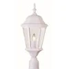 San Rafael 1-Light White Outdoor Lamp Post Lantern Mount with Clear Glass by Bel Air Lighting -GlowNest Shop white bel air lighting post lanterns 4260 wh 64 1000