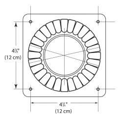 Canby 5.5 in. White Square Pier Mount Base for 3 inch Post Top Mounts by Bel Air Lighting 7 Canby 5.5 in. White Square Pier Mount Base for 3 inch Post Top Mounts by Bel Air Lighting -GlowNest Shop white bel air lighting post light bases 100 wh 4f 1000