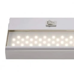 Signature 12 in. LED White Under Cabinet Light with Frosted Glass by Bel Air Lighting -GlowNest Shop white bel air lighting under cabinet lights led cab12 wh c3 1000